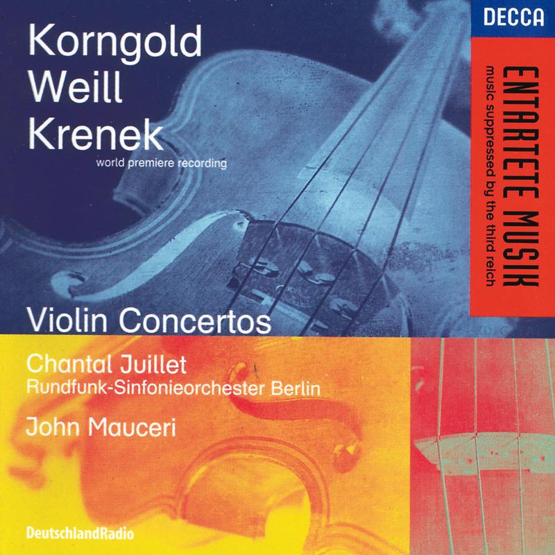 chantal juillet《korngold weill krenek violin concertos》cd级无损44.1khz16bit